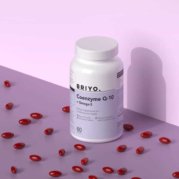 Briyo Coenzyme Q-10 Plus Omega 3 - 60 Softgels Bottle