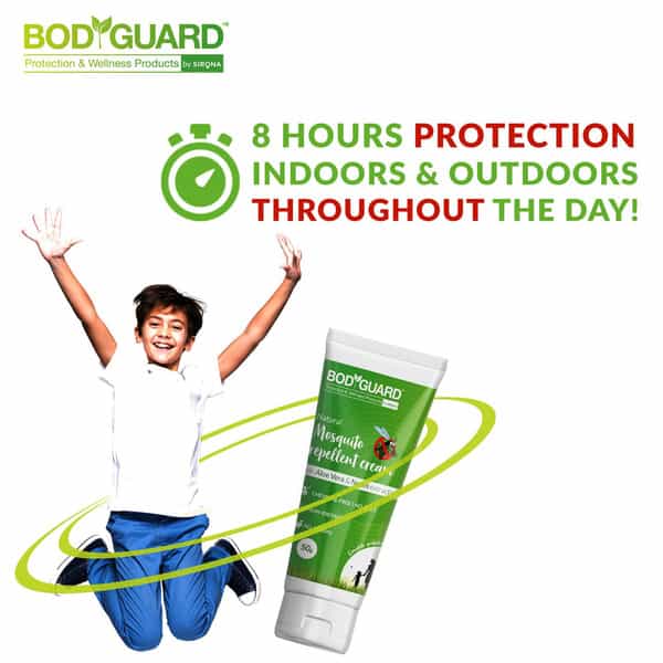 Bodyguard Natural Mosquito Repellent Cream With Aloe Vera And Neem Extracts - 100 Gm