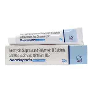 Nanzisporin Neomycil Sulphate Skin Ointment 20 Gms Pack 1