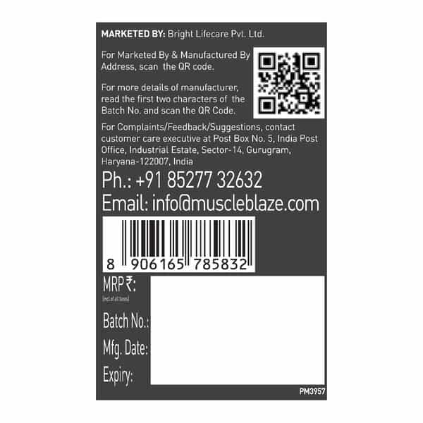 Muscleblaze Biozyme Performance Whey Protein (Magical Mango - 36G)| Labdoor Usa Certified Eaf