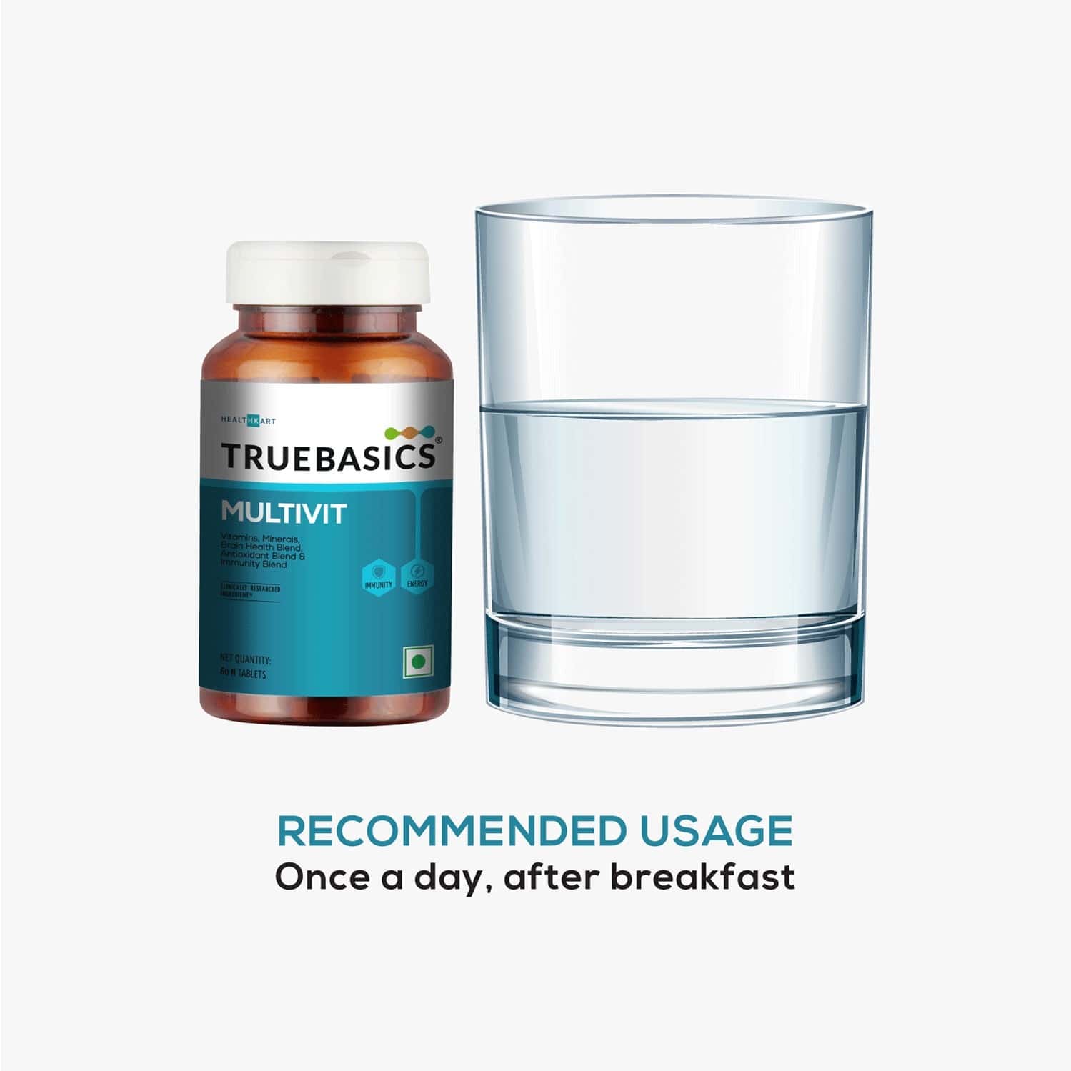 Buy TRUEBASICS MULTIVIT MEN ONE DAILY - 30 TABLETS Online & Get Upto 60 ...
