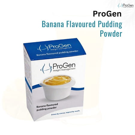 Progen Banana Pudding | 15 G Of High Biological Value Protein Per Meal | Pack Of 7 105 Gm