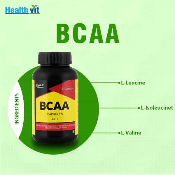 Healthvit Fitness Bcaa 2:1:1 1000Mg - 60 Capsules