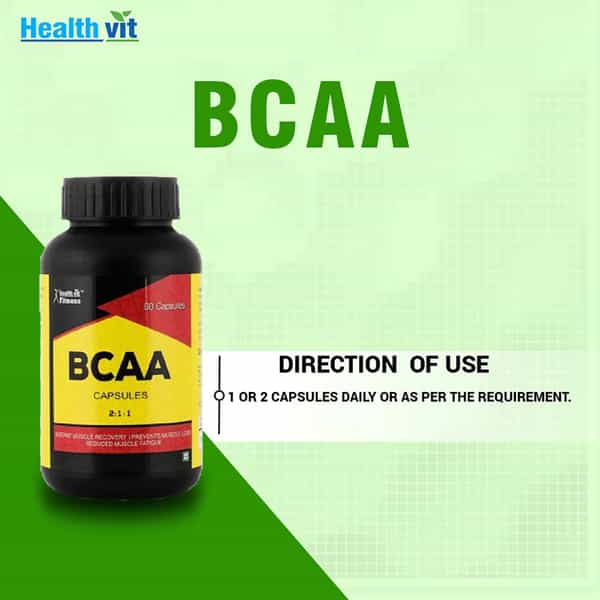 Healthvit Fitness Bcaa 2:1:1 1000Mg - 60 Capsules