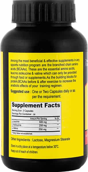 Healthvit Fitness Bcaa 2:1:1 1000Mg - 60 Capsules