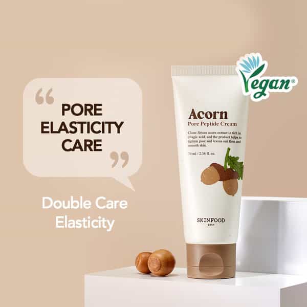 Skinfood Acorn Pore Peptide Cream - Korean Skincare - For Moisturisation - Hydration - 70Ml