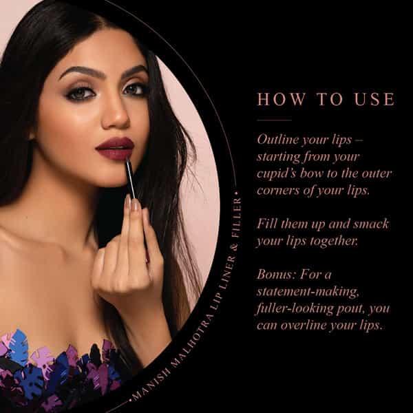 Manish Malhotra Beauty By Myglamm Lip Liner And Filler -Fierce Red