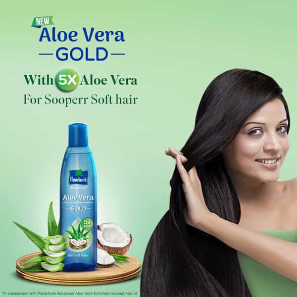 Parachute Advansed Aloe Vera Gold Coconut Hair Oil Makes Hair Sooperr Soft 150Ml