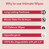 Sheneed Feminine Intimate Wipes With Chamomile Flower Extract & Vitamin E Oil -10 Wipes