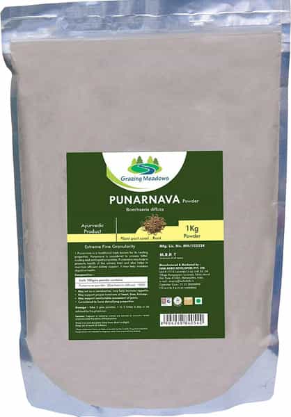 Grazing Meadows Punarnava Powder - 1 Kg (Pack Of 4)