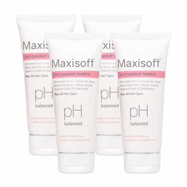 Maxisoft Anti-Dandruff | Ph Balanced | Shampoo | Tube | 100 Ml | Pack Of 4