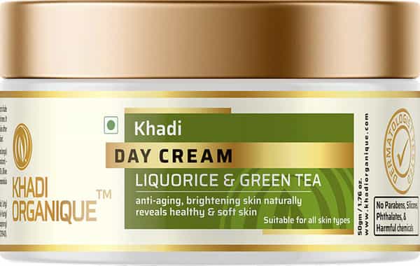 Khadi Organique Day Cream (Liquorice & Green Tea) 50 Gm