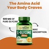 Vlado's Himalayan Organics L-Glycine 500Mg Supplement I Supports Healthy Sleep I Strong | Veg - 120N