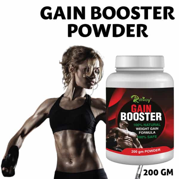 Riffway Gain Booster Weight Gain Powder | Improve Workout Performance 100% Ayurvedic (2X200gm)