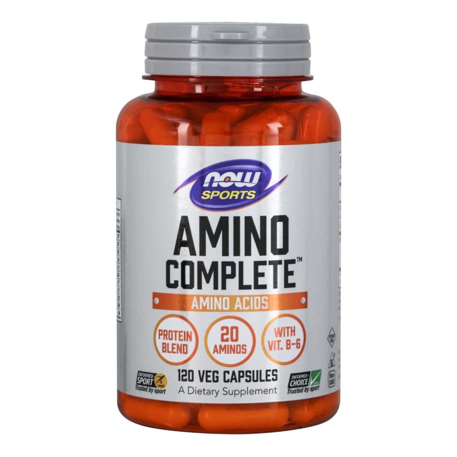 Now Sports Nutrition | Amino Completetm With Vitamin B-6 | 120 Count