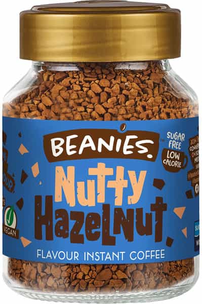 Beanies Flavoured Instant Coffee - Nutty Hazelnut 50G