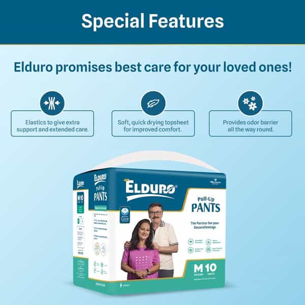 Elduro Premium Range Unisex Adult Pullup Pant Diaper ( Pack Of 1 | X-Large | 10 Diaper ) (Pack Of 1)