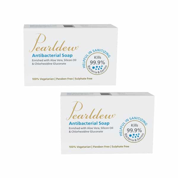 Pearldew Antibacterial Sanitizing Soap 75 Gm | Aloe Vera | Paraben Free (Pack Of 4)