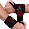 Boldfit Cotton Wrist Band For Men & Women | Wrist Supporter For Gym Wrist Wrap - Red Balck