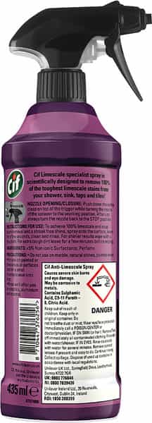 Cif Perfect Finish Limescale Removal Multipurpose Cleaner Spray 435Ml