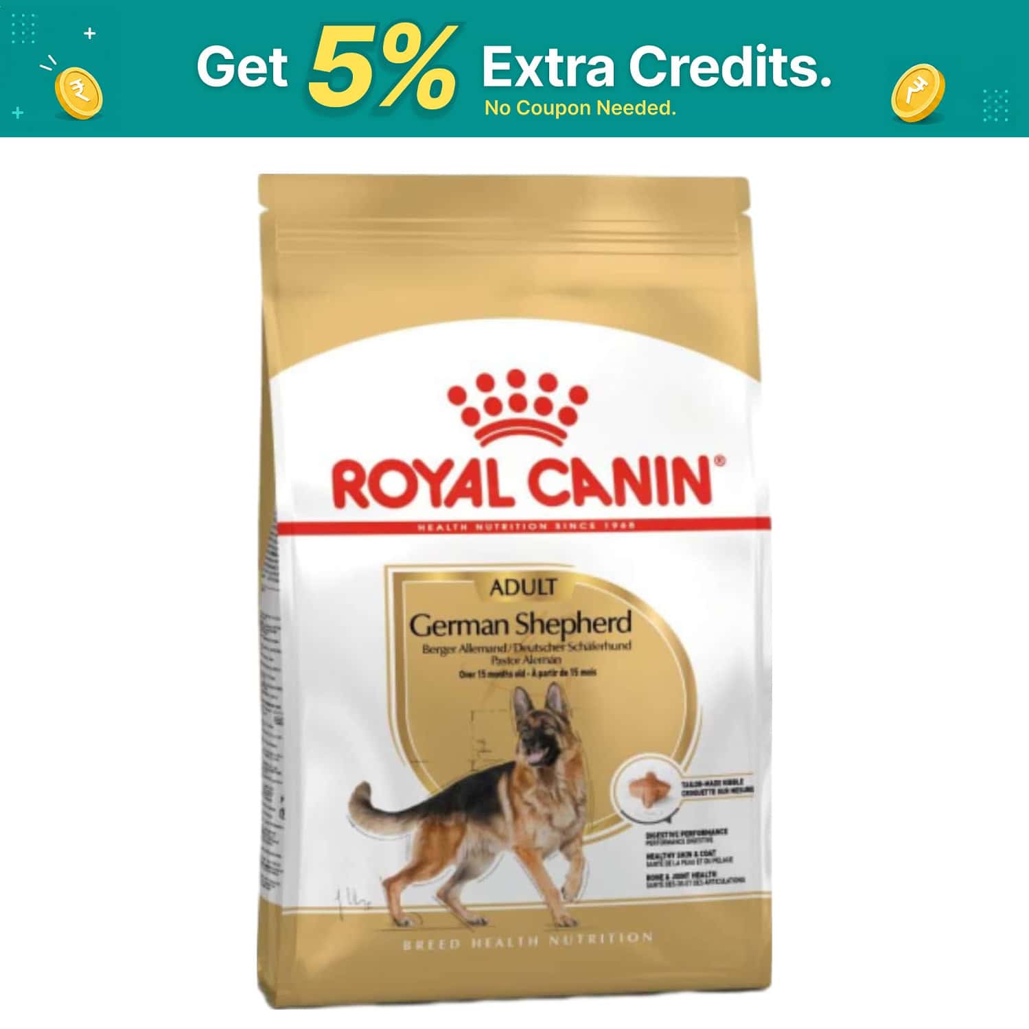 Royal Canin German Shepherd Adult Dog Food | 11 Kg | Dry Food | Supports Digestive Health