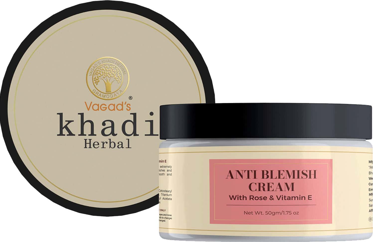 Buy VAGAD'S KHADI ANTI BLEMISH CREAM WITH ROSE & VITAMIN E Online & Get
