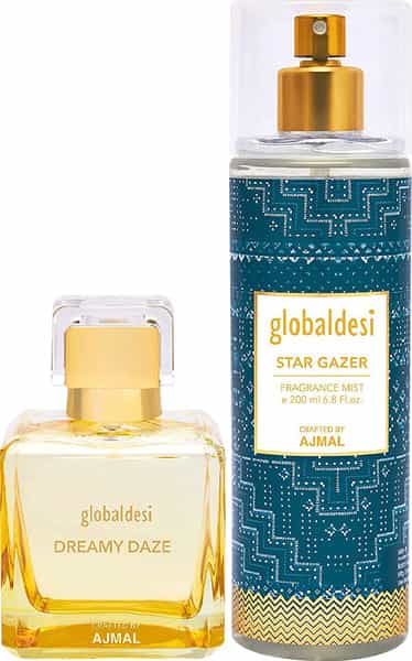 Global Desi Dreamy Daze Eau De Parfum 100Ml & Star Gazer Body Mist 200Ml Pack Of 2 For Women