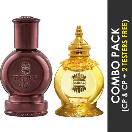 Ajmal Tempest Cp Oil 12ml For Unisex And Mukhallat Al Wafa Cp Attar 12ml For Unisex