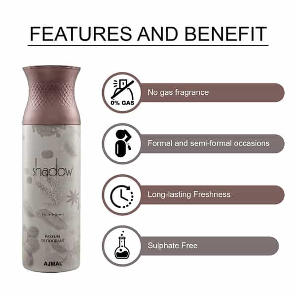 Ajmal 1 Distraction 1 Ajmal Sacrifice For Men And 1 Shadow Him For Men Deodorants Each 200Ml