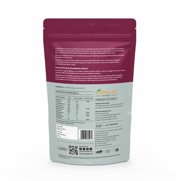 Popular Fit Eats Cranberry Whole | 150 Gm