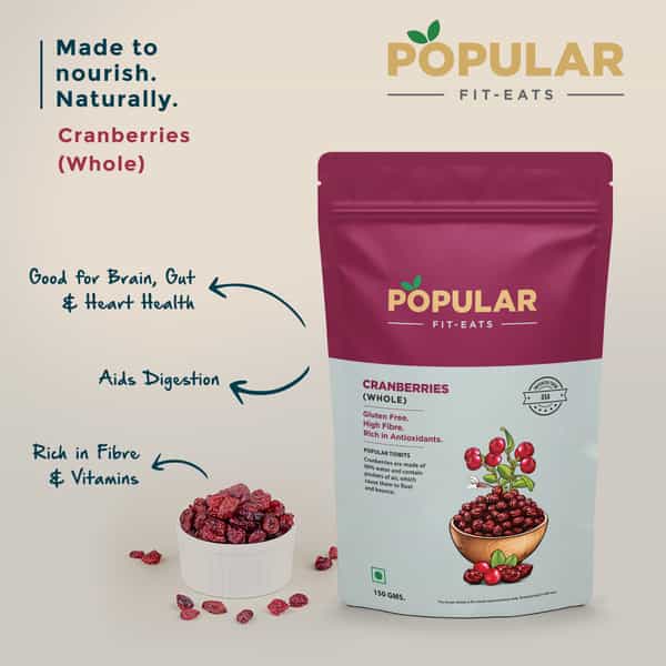 Popular Fit Eats Cranberry Whole | 150 Gm