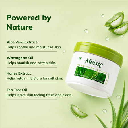 Moiste Aloe Vera Moisturizing Cream - Pack Of 2