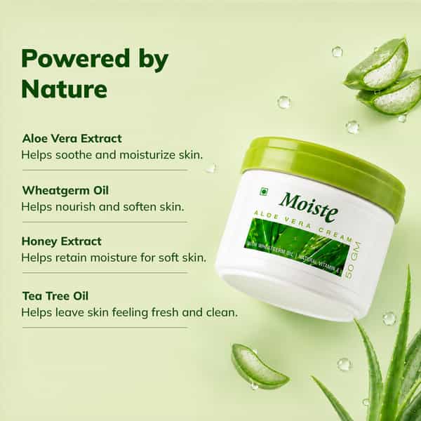 Moiste Aloe Vera Moisturizing Cream - Pack Of 2