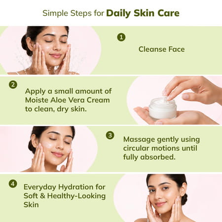 Moiste Aloe Vera Moisturizing Cream - Pack Of 2