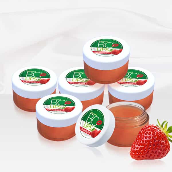 Boroline Bo Lips Flavoured Lip Balm | Strawberry Favoured Natural Lip Care (10 Gm) | (Pack Of 6)