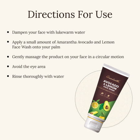 Amarantha Avocado & Lemon Face Wash (Pack Of 3)