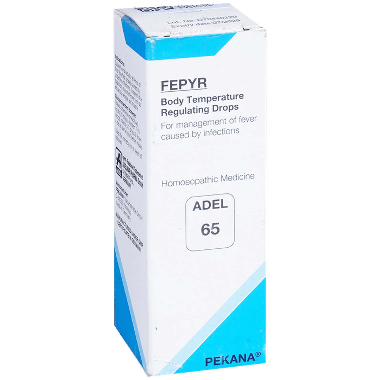 Adel 65 Fepyr Body Temperature Management Viral Fever Drops 20 Ml