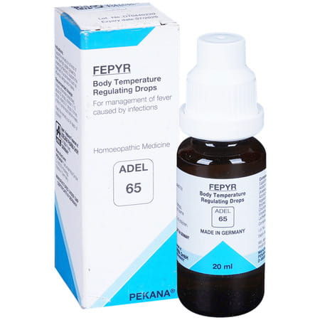 Adel 65 Fepyr Body Temperature Management Viral Fever Drops 20 Ml