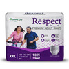 Respect Unisex Adult Diaper Pants Style| 10-12 Hour Leakage Protection (Xxl - 10 Pcs | 41-60 Inches)