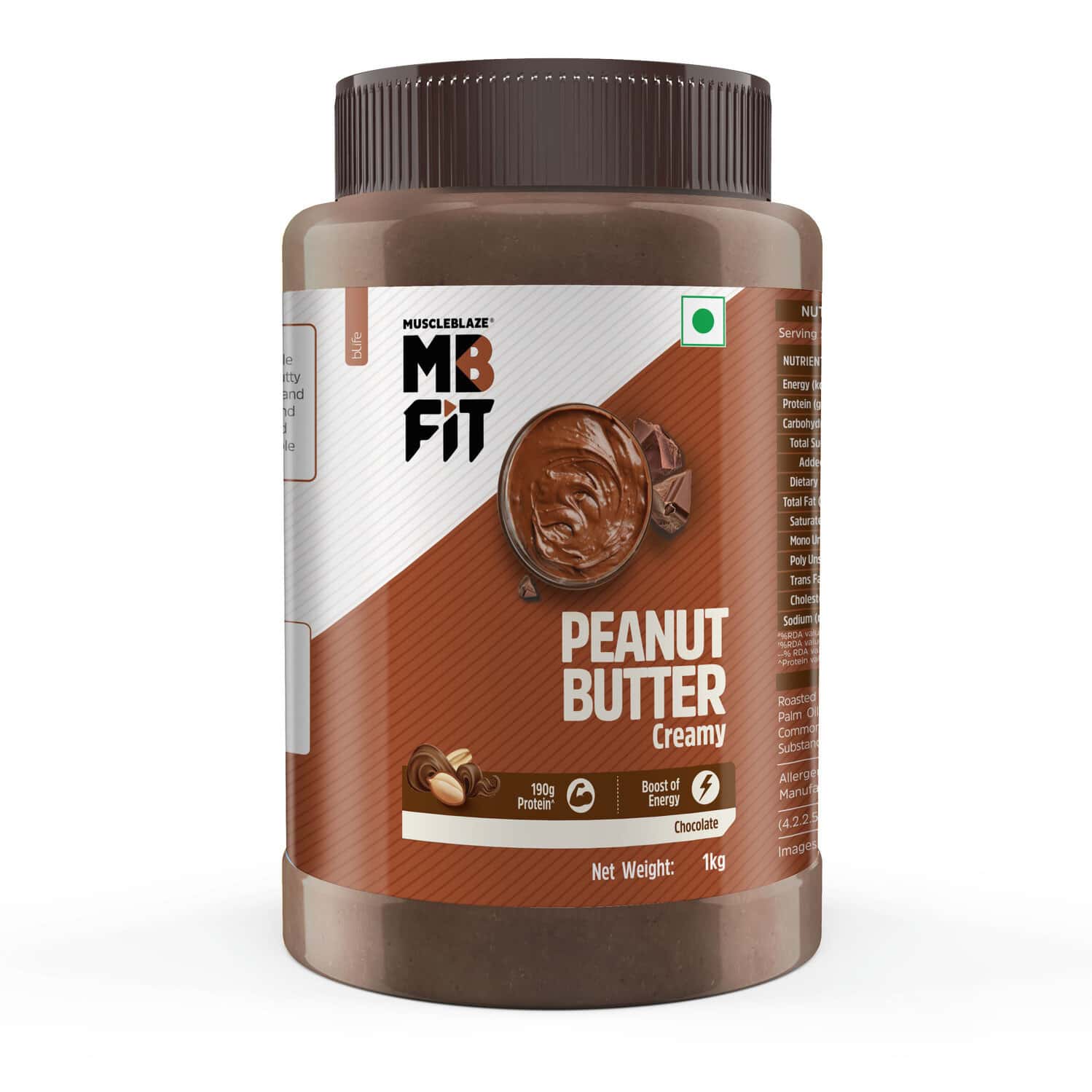 Muscleblaze Chocolate Peanut Butter | Creamy | High Protein | Energy Booster | 1 Kg