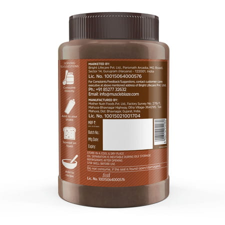 Muscleblaze Chocolate Peanut Butter | Creamy | High Protein | Energy Booster | 1 Kg