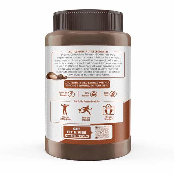 Muscleblaze Chocolate Peanut Butter | Creamy | High Protein | Energy Booster | 1 Kg