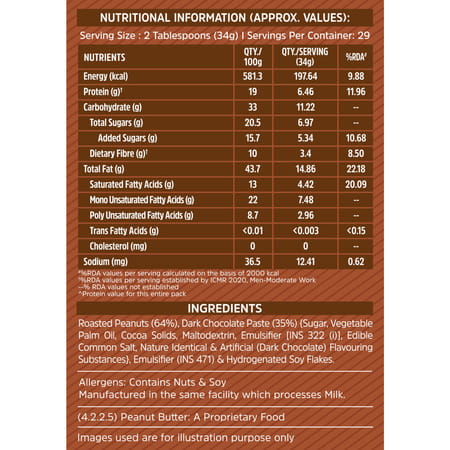 Muscleblaze Chocolate Peanut Butter | Creamy | High Protein | Energy Booster | 1 Kg