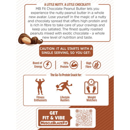 Muscleblaze Chocolate Peanut Butter | Creamy | High Protein | Energy Booster | 1 Kg