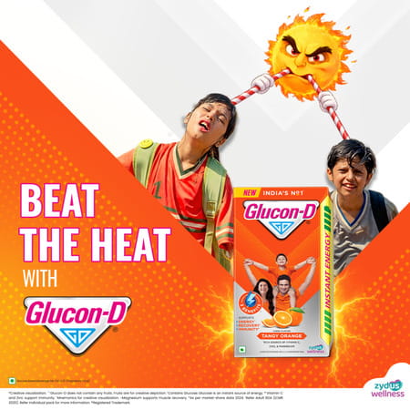 Glucon-D Tangy Orange Flavour Box 1Kg (Free Glocon-D Orange 250 Gm Worth Rs 120)