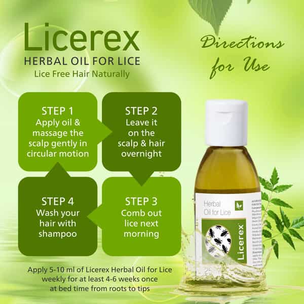 Licerex Oil 25 Ml | Enriched With Sitafal | Mehandi | Kapoor | Nilgiri Oil (Pack Of 4)