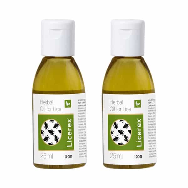 Licerex Oil 25 Ml | Enriched With Sitafal | Mehandi | Kapoor | Nilgiri Oil (Pack Of 4)