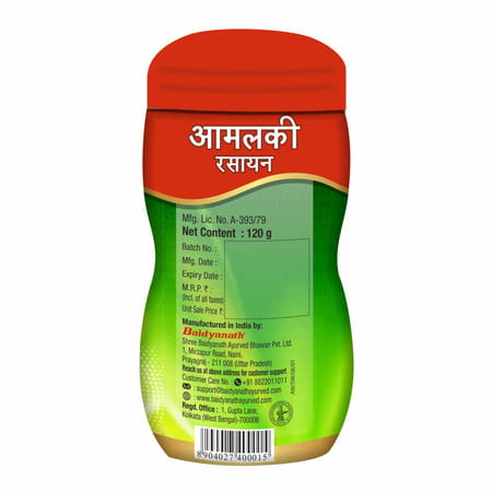 Baidyanath Ayurved Amlaki Rasyan 120G | Immunity & Wellness Support