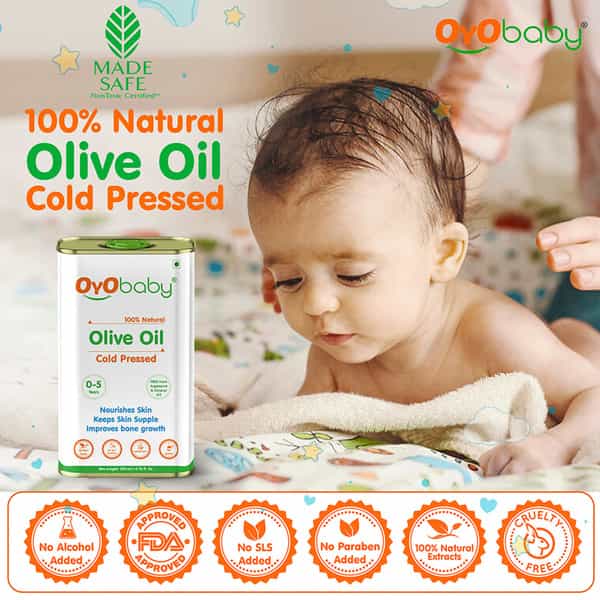 Oyo Baby Extra Virgin Olive Oil For Baby Massage 200Ml