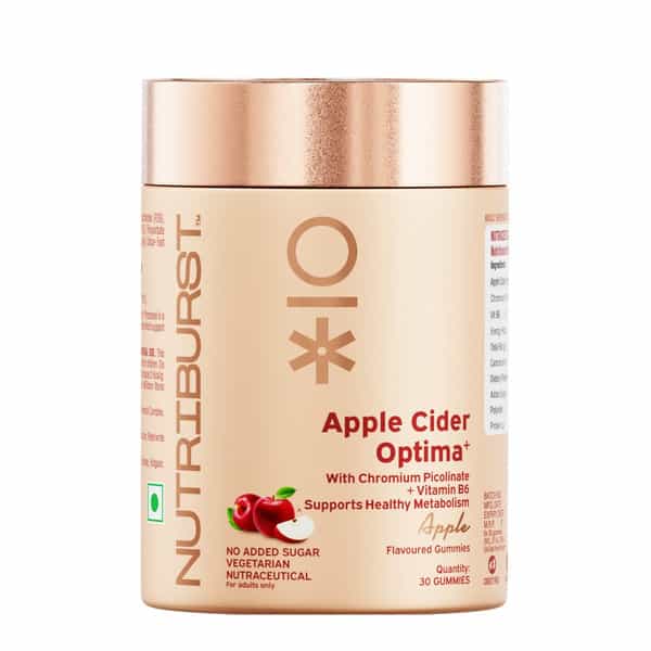 Nutriburst Apple Cider Gummies For Healthy Metabolism & Weight Loss Management (30 Gummy)